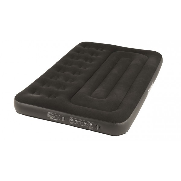 Classic Double Two Chamber Black inflatable mattress 