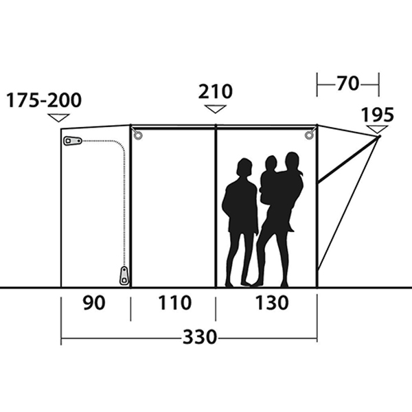 Waystone 240 Automašīnas jumta telts 