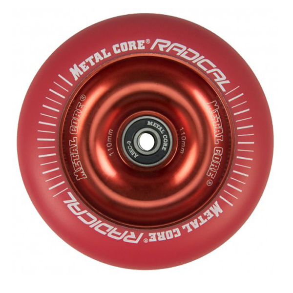 Radical Metal Core 110mm Red riteņis 