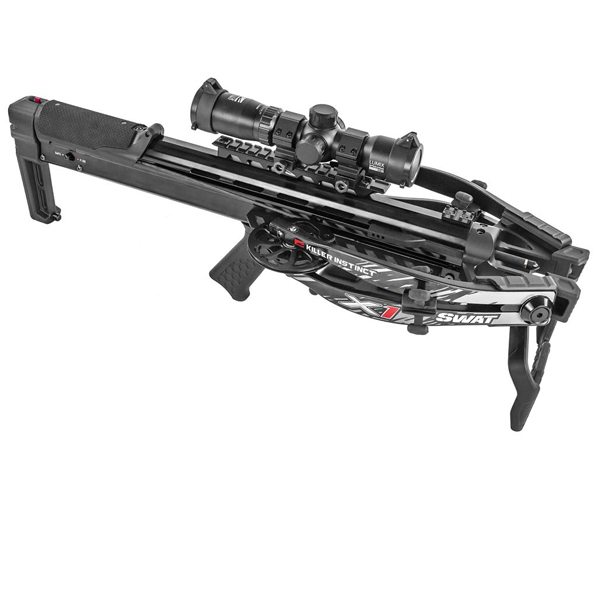 SWAT X1 405fps ELITE BLACK TACTICAL arbalets ar aksesuāriem