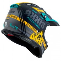 MX-KIDS WOLVERINE (L) B3 BlackYellowMat ķivere