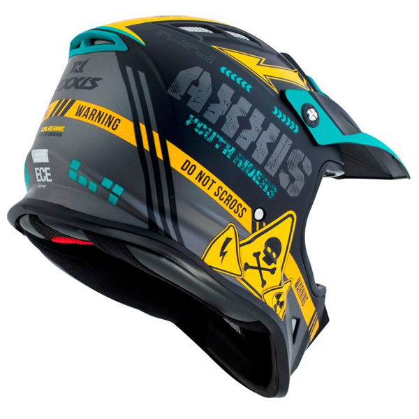 MX-KIDS WOLVERINE (L) B3 BlackYellowMat ķivere 