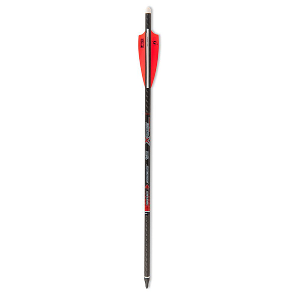 X-BOW 3K CARBON D-8.7mm 16" ar MOONNOCK + INSERT + POINT arbaletu bultas kompl.6 gb.